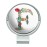 GRAPHICS & MORE Letter F Floral Monogram Initial Golf Hat Clip with Magnetic Ball Marker
