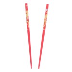 Set of Wooden Hair Sticks With Chinese Dragon Chopsticks - Red Medium