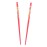 Set of Wooden Hair Sticks With Chinese Dragon Chopsticks - Red Medium