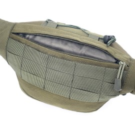 Tactical Waist Pack Military Waist Bag Fanny Pack Hip Bum Bag with Adjustable Strap for Camping Hiking Hunting (Army Green)