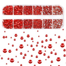 3000 PCS Rhinestones for Craft, PHOGARY Red & Black Flat Back Rhinestones 6 Sizes (2-5 mm) with Pick Up Tweezer for Crafts Nail Face Art Clothes Shoes Bags Phone Case DIY 3000 PCS Rhinestones for Craft, PHOGARY Red & Black Flat Back Rhinestones 6 Sizes (2-5 mm) with Pick Up Tweezer for Crafts Nail Face Art Clothes Shoes Bags Phone Case DIY