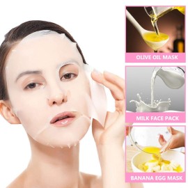 DIY 100 PCS Compressed Disposable Cotton Facial Mask Sheet Grain Skin Care, Dry Mask Paper for Home, Travel