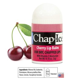 Chap-Ice | 12-Count Assorted Mini Lip Balm Pack & 1 Lip Balm Keychain with Swivel Clip | Made in USA | 4 Flavors - Cherry, Citrus Orange, Kiwi Lime, & Beeswax (0.10oz/3g Each)