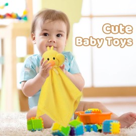 Pro Goleem Duck Security Blanket Soft Yellow Baby Lovey Unisex Lovie Baby Gifts for Newborn Toddler Snuggle Toy Stuffed Animal 16 Inch