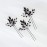 Kercisbeauty Wedding Black Crystal Hair Pins for Bride Bridal Bridesmaid Headpiece Prom Hair Accessory 3pcs