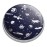 GRAPHICS & MORE Space Pattern with Stars Planets Aliens Astronauts Spaceships Dogs Golfing Premium Metal Golf Ball Marker