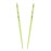 Set of 2Wooden Hair Sticks With Butterflies Chopsticks Hair Pin for Women - Green