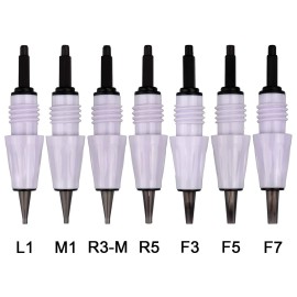 20Pcs Tattoo Needle Cartridges for Permanent Makeup Tattoo Machine Artmex V6,V8,V9,V11 models available size 1R,3R,5R,7R,3F,5F,7F Tattoo Needles (5F)