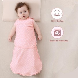 AugTwig Baby Sleepsack Swaddle 3-Way Adjustable Wearable Blanket Boy and Girl,100% Cotton,6-12 Months