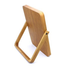 Buwico Rectangle Standing Vanity Makeup Mirror, Wood Frame, 10.2L x 7.3W, Modern Style, Tabletop Mount, Bathroom & Home Decor Buwico Rectangle Standing Vanity Makeup Mirror, Wood Frame, 10.2L x 7.3W, Modern Style, Tabletop Mount, Bathroom & Home Decor