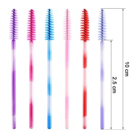 eBoot 300 Pieces Colored Disposable Mascara Wands Eyelash Eye Lash Brush Makeup Applicators Kit (Multicolor Handle, Multicolor Head) eBoot 300 Pieces Colored Disposable Mascara Wands Eyelash Eye Lash Brush Makeup Applicators Kit (Multicolor Handle, Multicolor Head)