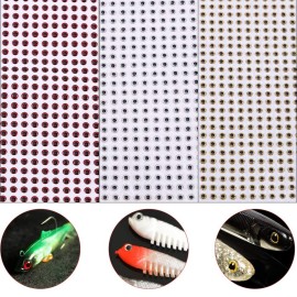 Fishing Lure Eyes,500 x Adhesive Backing 3D Fishing Lure Eyes Useful Tool for Making Bait(4mm Golden)