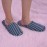 Foldable Travel Slippers - Soft Cotton Anti-slip, SPA/House/Guest Slippers for Family,Hotel,Portable,Not Disposable,Men & Women (Blue stripes)