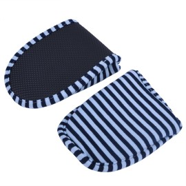 Foldable Travel Slippers - Soft Cotton Anti-slip, SPA/House/Guest Slippers for Family,Hotel,Portable,Not Disposable,Men & Women (Blue stripes)