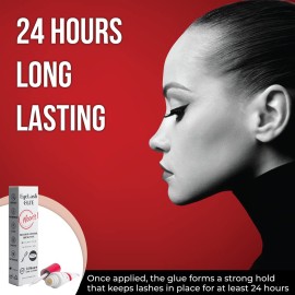 NOON\'S UP Black Eyelash Glue - Super Strong Hold, Waterproof, Hypoallergenic Adhesive for Sensitive Eyes (0.14 Fl. Oz.) NOON\'S UP Black Eyelash Glue - Super Strong Hold, Waterproof, Hypoallergenic Adhesive for Sensitive Eyes (0.14 Fl. Oz.)