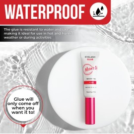 NOON\'S UP Black Eyelash Glue - Super Strong Hold, Waterproof, Hypoallergenic Adhesive for Sensitive Eyes (0.14 Fl. Oz.) NOON\'S UP Black Eyelash Glue - Super Strong Hold, Waterproof, Hypoallergenic Adhesive for Sensitive Eyes (0.14 Fl. Oz.)