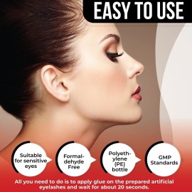 NOON\'S UP Black Eyelash Glue - Super Strong Hold, Waterproof, Hypoallergenic Adhesive for Sensitive Eyes (0.14 Fl. Oz.) NOON\'S UP Black Eyelash Glue - Super Strong Hold, Waterproof, Hypoallergenic Adhesive for Sensitive Eyes (0.14 Fl. Oz.)