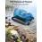 HEETA Dry Bag Waterproof for Women Men, Roll Top Lightweight Dry Storage Bag Backpack with Phone Case for Travel Swimming Boating Kayaking Paddle Board Camping Beach Accessories (Transparent Blue, 5L)