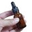 4PCS 15ml (1/2 oz) Empty Refillable Amber Glass Droppers Essential Oil Bottles Aromatherapy Cosmetics Elite Fluid Container Jar Pot Holder with Glass Eye Dropper and Black Caps