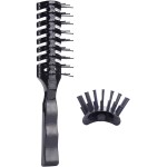 Mens Vented Hair Brush for Blow Drying, Anti Static Vent Hairbrush for Styling Fine, Curly, Wavy, Wet or Dry Hair