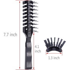 Mens Vented Hair Brush for Blow Drying, Anti Static Vent Hairbrush for Styling Fine, Curly, Wavy, Wet or Dry Hair Mens Vented Hair Brush for Blow Drying, Anti Static Vent Hairbrush for Styling Fine, Curly, Wavy, Wet or Dry Hair