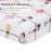 Baby Girl Fitted Crib Sheet Born to Dance Ballerina, 100% Soft Breathable Microfiber Baby Sheet, Fits Standard Size Crib Mattress 28in x 52in, Nursery Sheet