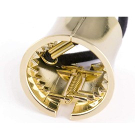 Fodattm Set of 4 Fashion Punk Gothic Alloy Ponytail Cuff Elastic Hair Tie (Large)