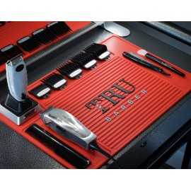 TRU BARBER Organizer Mat 18 X 13 (RED) Flexible PVC Station Mat, Salon Barbershop Work Station Pads, Beauty Salon Tools, Counter mat for Clippers, Anti Slip TRU BARBER Organizer Mat 18 X 13 (RED) Flexible PVC Station Mat, Salon Barbershop Work Station Pads, Beauty Salon Tools, Counter mat for Clippers, Anti Slip