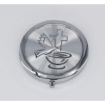 12 Pcs Baptism Compact Mirror Favor -Bautizo Recuerdos/Holy Spirit Makeup Compact/First Communion Silver