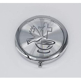 12 Pcs Baptism Compact Mirror Favor -Bautizo Recuerdos/Holy Spirit Makeup Compact/First Communion Silver 12 Pcs Baptism Compact Mirror Favor -Bautizo Recuerdos/Holy Spirit Makeup Compact/First Communion Silver