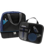 Lewis N. Clark Deluxe Travelflex Toiletry Kit, Makeup Bag, Shower Caddy + Travel Organizer Toiletry Kit, for Luggage, Carryon or Suitcase, Blue