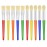 Anezus Large Chubby Paint Brushes Round and Flat Preschool Paint Brushes for Washable Paint Acrylic Paint For Toddler , 10Pcs