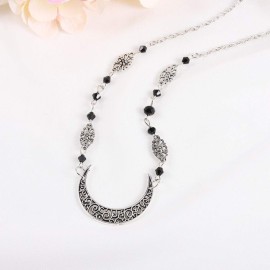 Tgirls Boho Crescent Moon Headbands Crystal Head Chain Vintage Hair Acessories for Women and Girls (Silver 1) Tgirls Boho Crescent Moon Headbands Crystal Head Chain Vintage Hair Acessories for Women and Girls (Silver 1)