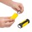 unhex - Sport Case 02 - Small Nail Clipper + Carabiner Hook - Pedicure Tools, Nail Kit, Nail Clippers, Self Care, Nail Cutter, Toenail Clippers - Black/Yellow/Grey