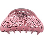 Fashion & Lifestyle 3.5-inch Hair Claw Jaw Clip for Women and Girls - Pretty Strong Clamp Non-Slip Barrette Hair Updo Grip Bath Accessories for Thick Hair, Pink