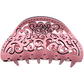 Fashion & Lifestyle 3.5-inch Hair Claw Jaw Clip for Women and Girls - Pretty Strong Clamp Non-Slip Barrette Hair Updo Grip Bath Accessories for Thick Hair, Pink Fashion & Lifestyle 3.5-inch Hair Claw Jaw Clip for Women and Girls - Pretty Strong Clamp Non-Slip Barrette Hair Updo Grip Bath Accessories for Thick Hair, Pink