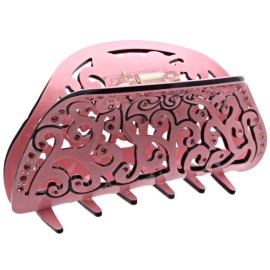 Fashion & Lifestyle 3.5-inch Hair Claw Jaw Clip for Women and Girls - Pretty Strong Clamp Non-Slip Barrette Hair Updo Grip Bath Accessories for Thick Hair, Pink Fashion & Lifestyle 3.5-inch Hair Claw Jaw Clip for Women and Girls - Pretty Strong Clamp Non-Slip Barrette Hair Updo Grip Bath Accessories for Thick Hair, Pink