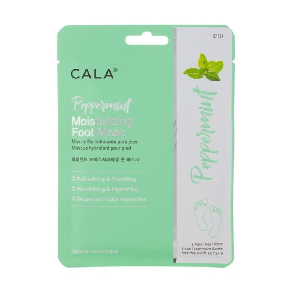 Cala Peppermint moisturizing foot masks 3 count, 3 Count(Pack of 1) Cala Peppermint moisturizing foot masks 3 count, 3 Count(Pack of 1)