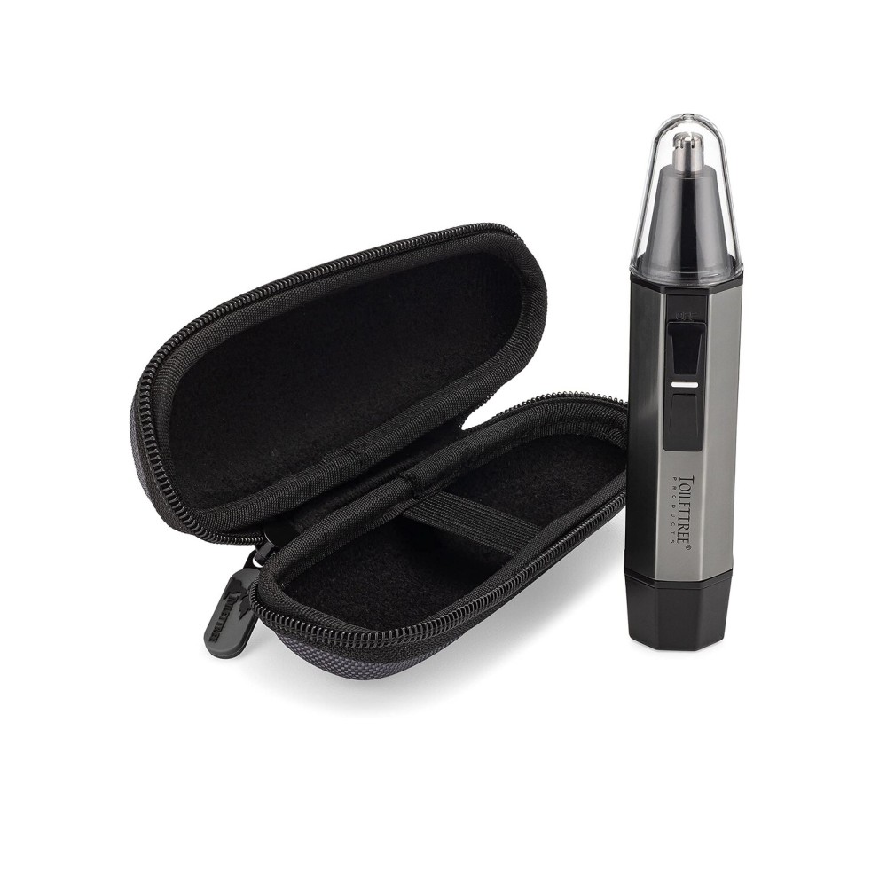 ToiletTree Products Water Resistant Heavy Duty Steel Nose Trimmer with LED Light and Travel Case