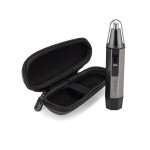 ToiletTree Products Water Resistant Heavy Duty Steel Nose Trimmer with LED Light and Travel Case