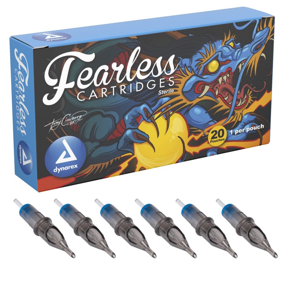 Dynarex Fearless Tattoo Cartridges Bugpin Round Liner, 1014rl, 20 Count