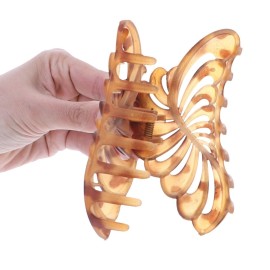 Women\'s 5 inch Large Jaw Clip Hair Claw with Tortoise leaf design - Tortoise Women\'s 5 inch Large Jaw Clip Hair Claw with Tortoise leaf design - Tortoise