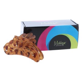 Women\'s 5 inch Large Jaw Clip Hair Claw with Tortoise leaf design - Tortoise Women\'s 5 inch Large Jaw Clip Hair Claw with Tortoise leaf design - Tortoise