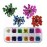 YesLady Nail Art Natural Real Dried Flowers 3D Art DIY Manicure Sticker Accessories 12 Colors