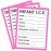 BlueApe ICE Infant Car Seats Medical Information Stickers - Emergency Stickers for Cars - Baby Monitor Car Accessories (Pink 3 Pack)