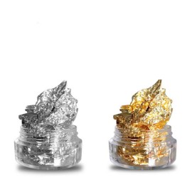 YesLady Gold Silver Nail Art Foil Aluminum Sticker 3d Glitter Flake Decoration 12 Pots YesLady Gold Silver Nail Art Foil Aluminum Sticker 3d Glitter Flake Decoration 12 Pots