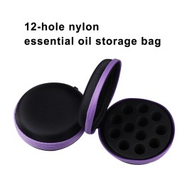 AFMNQZ Glass Bottle Bundle Essential Oils Case Hard Round Carrying Case Storage Bag for 1ML 2ML Roller Bottles Oil Vial Bottles (12 Holes Purple) AFMNQZ Glass Bottle Bundle Essential Oils Case Hard Round Carrying Case Storage Bag for 1ML 2ML Roller Bottles Oil Vial Bottles (12 Holes Purple)