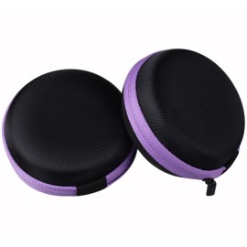 AFMNQZ Glass Bottle Bundle Essential Oils Case Hard Round Carrying Case Storage Bag for 1ML 2ML Roller Bottles Oil Vial Bottles (12 Holes Purple) AFMNQZ Glass Bottle Bundle Essential Oils Case Hard Round Carrying Case Storage Bag for 1ML 2ML Roller Bottles Oil Vial Bottles (12 Holes Purple)