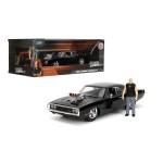 Jada Fast & Furious 1:24 Dom\'s Dodge Charger Die-cast Car & 2.75 Dominic Toretto Figure, Toys for Kids and Adults