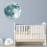 Yuyeran Glow Moon Wall Stickers Luminous Stickers Moon Glow in The Dark for Kid Room Decoration Wall Decals